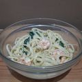 Cooksnap dari Erna Winarti untuk resep Carbonara Bayam Udang