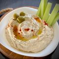 El cooksnap de Fundación Argentino-Holandesa de Solidaridad cuando hizo Hummus de Garbanzos y Aceitunas.