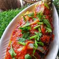 Cooksnap Julia ALeen Aireish semasa beliau membuat Sambal Ikan Siakap.