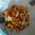 El cooksnap de Belén Rodriguez Garcia cuando hizo Arroz con bacalao y pisto.