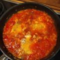Arne 's cooksnap of when they made Shakshuka.
