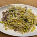 小媽簡單煮 的 黃豆芽炒肉 cooksnap
