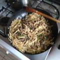 El cooksnap de Felipe Ignacio Cares Balboa cuando hizo Tallarines con ternera. Sabor oriental.