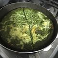 El cooksnap de Cindy Vicioso cuando hizo Torta de acelga sin horno.