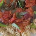 Cooksnap de Alessandra quando cozinhou Penne com Carne picada e Tomate.