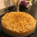 El cooksnap de Sebastian Montoya cuando hizo Kuchen de miga relleno de murta.