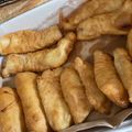 El cooksnap de Marijo Taborda cuando hizo Milanesas de pescado a la marinera.