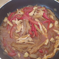 El cooksnap de Pepe Ruiz Serneguet cuando hizo Pechuga de Pollo con salsa de Berenjena, Tomate y Verduras.