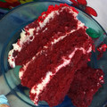 El cooksnap de Cinthia Vallejos cuando hizo Torta Red Velvet.