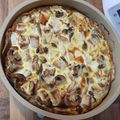 El cooksnap de Maria cuando hizo Quiche de pollo y champiñones 🍄.