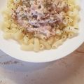 Ozibiuszné Prókai Enikő Cooksnap-ja, amikor elkészítette a(z) Sajtkrémes-sonkás tészta receptet.