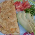 El cooksnap de Hilda Lucero Garcia Segura cuando hizo Omelette con jamón y queso.