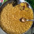 Subhasree Santra's cooksnap of when they made নিরামিষ ভোগের খিচুড়ি(niramish bhoger khichuri recipe in Bengali).