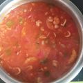 El cooksnap de Mario Beltrán Pérez cuando hizo Merluza a la cazuela con salsa de tomate a mi estilo.