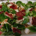 El cooksnap de Sonia Castillo cuando hizo Ensalada rúcula, pera, jamón y queso.