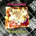 Simran Bajaj का कुकस्नैप जब उन्होंने ब्रेड पिज़्ज़ा (Bread pizza recipe in hindi) बनाया था।