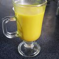 El cooksnap de Karen Zubiaurre cuando hizo Golden Milk o leche dorada.
