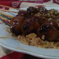 Cooksnap dari Supinixl untuk resep Sate Bakso Bakar Sambal Kacang