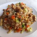 El cooksnap de Julieta Luján cuando hizo Arroz Chaufa Vegetariano.