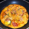 El cooksnap de Úrsula Von Pompillo cuando hizo Pizza de calabacín en sartén.