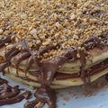 Cooksnap από Γεωργία Θ. στη συνταγή Fluffy pancakes με σοκολάτα και μπισκότο τριμμένο
