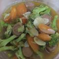 Cooksnap dari dewis_cd untuk resep Tumis brokoli wortel baso... Praktis