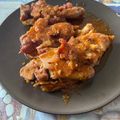 El cooksnap de Cristobal Prieto Barrera cuando hizo Manitas de cerdo en salsa picante.