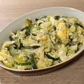 El cooksnap de Jesús Ruiz cuando hizo Huevos rotos con calabacín y pimiento.