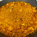 El cooksnap de Lub cuando hizo Paella de bacalao Skrei con coliflor, habas y ajitos tiernos.