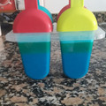 El cooksnap de Maria cuando hizo Helado de Pitufo.