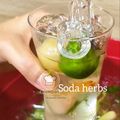 Cooksnap 0h Hana !! semasa beliau membuat Air Soda Herbs.