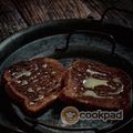 Cooksnap Aznie Khasri semasa beliau membuat Roti milo.