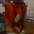 El cooksnap de Olga Pereira cuando hizo Ají catalán en vinagre.