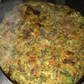El cooksnap de Lola Ramos cuando hizo Tortilla de acelgas y cebolla.