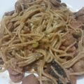 Cooksnap de Liliana Cecílio quando cozinhou Esparguete com Ervilhas, Cogumelos e Salsichas.