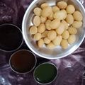 Misbah Rasheed Qureshì's cooksnap of when they made Gol Gappy.