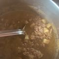 El cooksnap de Fabiola Gomez cuando hizo Papas con carne molida en salsa verde.