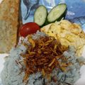 Cooksnap dari Anita Permatasari untuk resep Nasi Lemak Bunga Telang