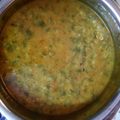 Vinita Jain's cooksnap of when they made Palak Moong dal tadka.
