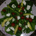 El cooksnap de Monica Ribero cuando hizo Ensalada de espinacas con aguacate.