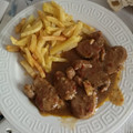 El cooksnap de Miriam Huidobro cuando hizo Solomillo de cerdo al whisky.
