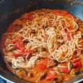 Norbert Nadasi Cooksnap-ja, amikor elkészítette a(z) Penne paradicsomos kagylóval receptet.