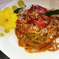 El cooksnap de Zaida TC @alquimiasfood cuando hizo Tallarines con champiñones, tomates secos y parmesano.