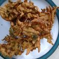 Nazia Qureshi's cooksnap of when they made Pakorhay.