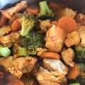 El cooksnap de Dario Solorzano cuando hizo Pollo con zanahoria y brócoli.