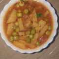Runu Mohapatra's cooksnap of when they made Aloo matar.