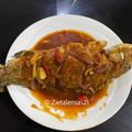 Cooksnap Zieta Ali semasa beliau membuat Siakap Zero 3 Rasa.