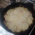 El cooksnap de Micaela Rodríguez cuando hizo Tortilla de papa y muzzarella.
