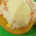 El cooksnap de Cande Medina Fridel cuando hizo Zapallo anco relleno vegetariano.