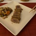 El cooksnap de Laura cuando hizo Tataki de atún.